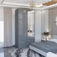 XD3 High Gloss 2 Door Wardrobe (80cm)