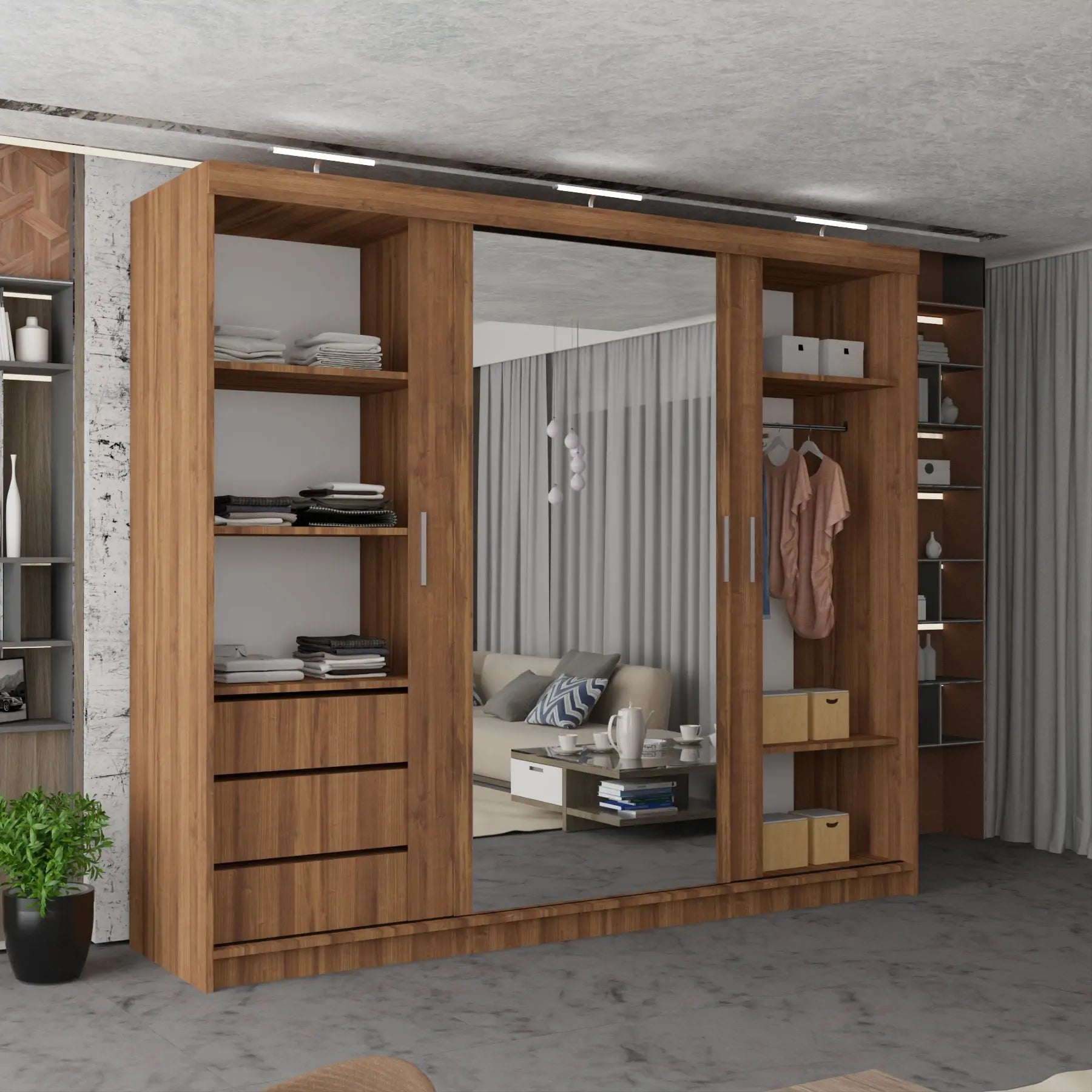 Miami Sliding Door Wardrobe (New DB)
