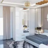 XD3 High Gloss 2 Door Wardrobe (80cm)