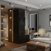 XD3 High Gloss 2 Door Wardrobe (80cm)