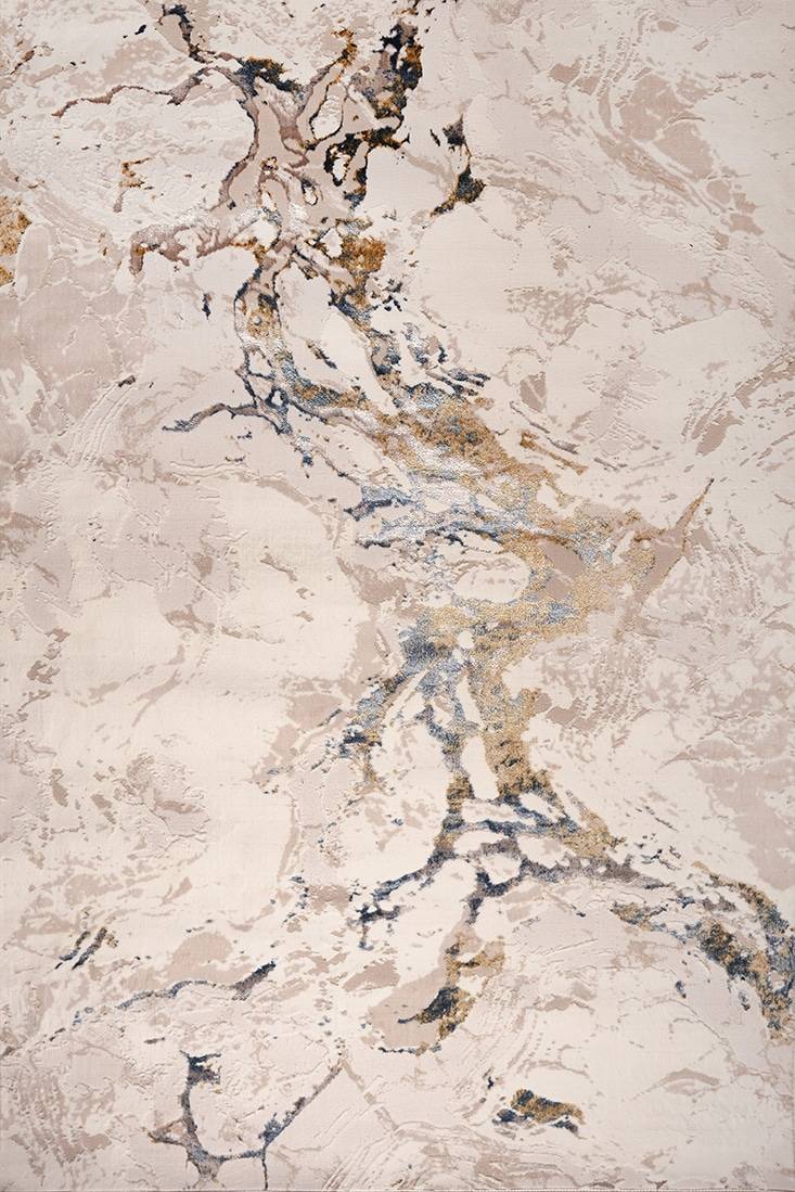 Ruby Beige Marble Gold Vein Rug