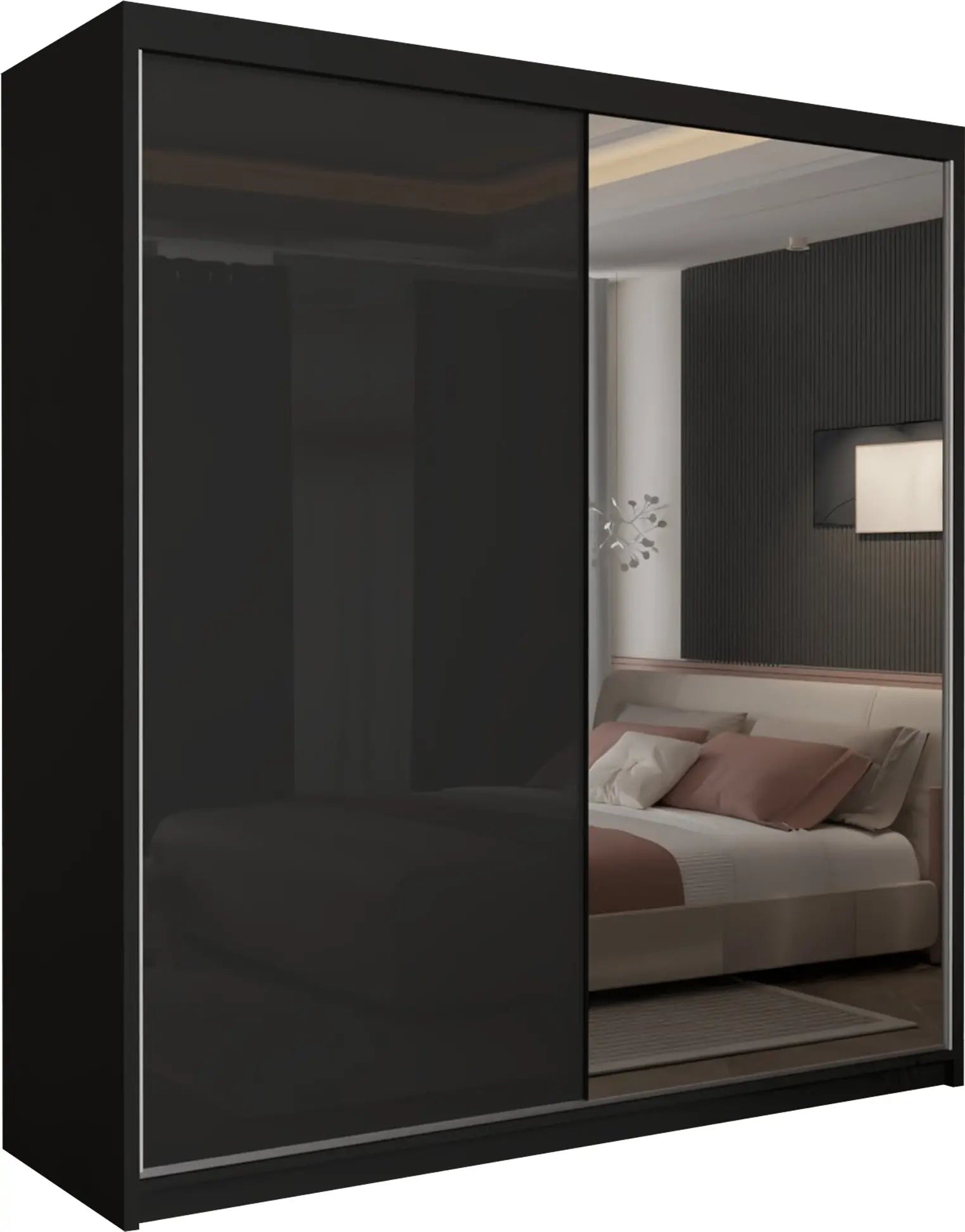 Vikas New High Gloss sliding door Wardrobe(DB)