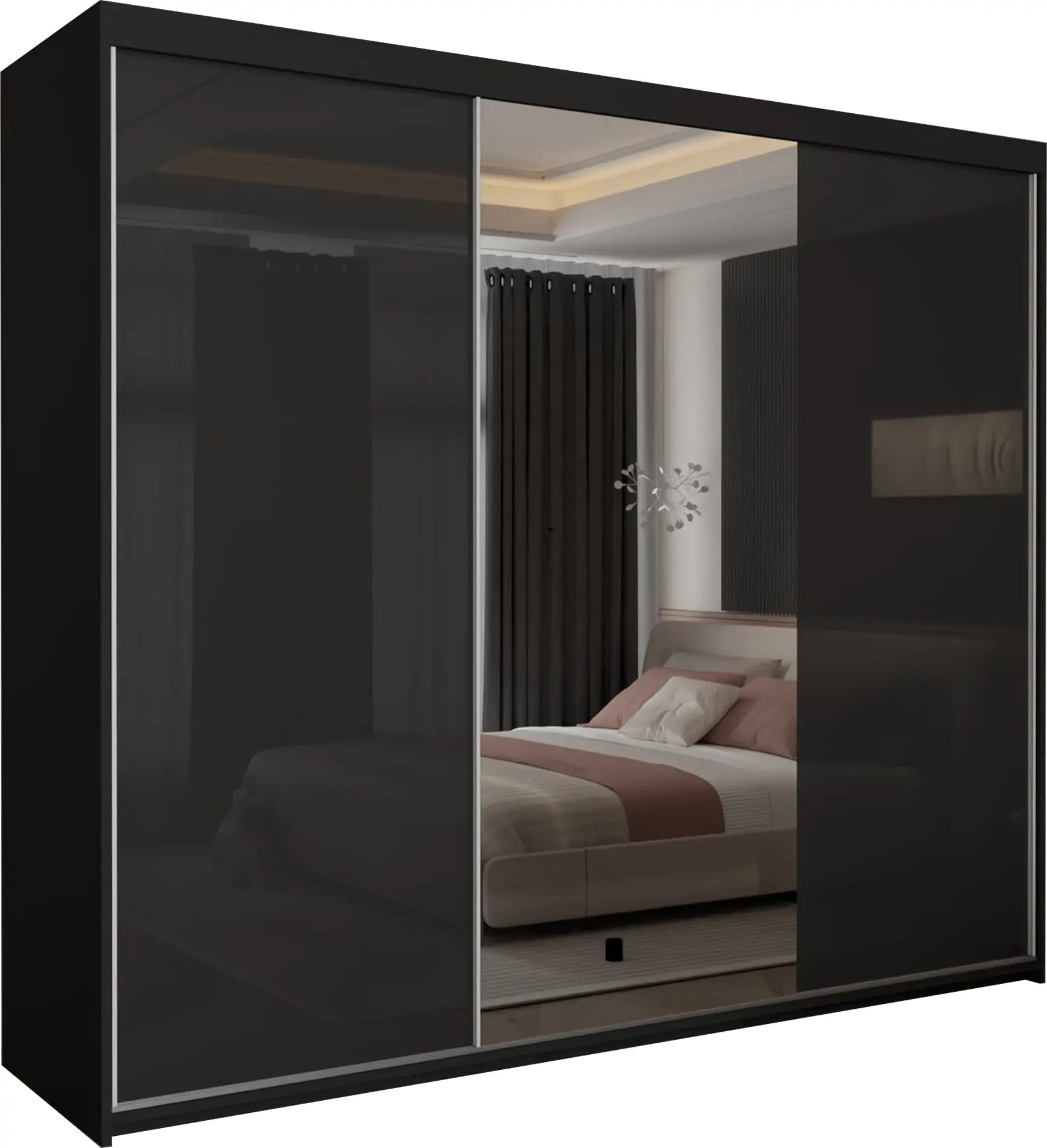 Vikas New High Gloss sliding door Wardrobe(DB)