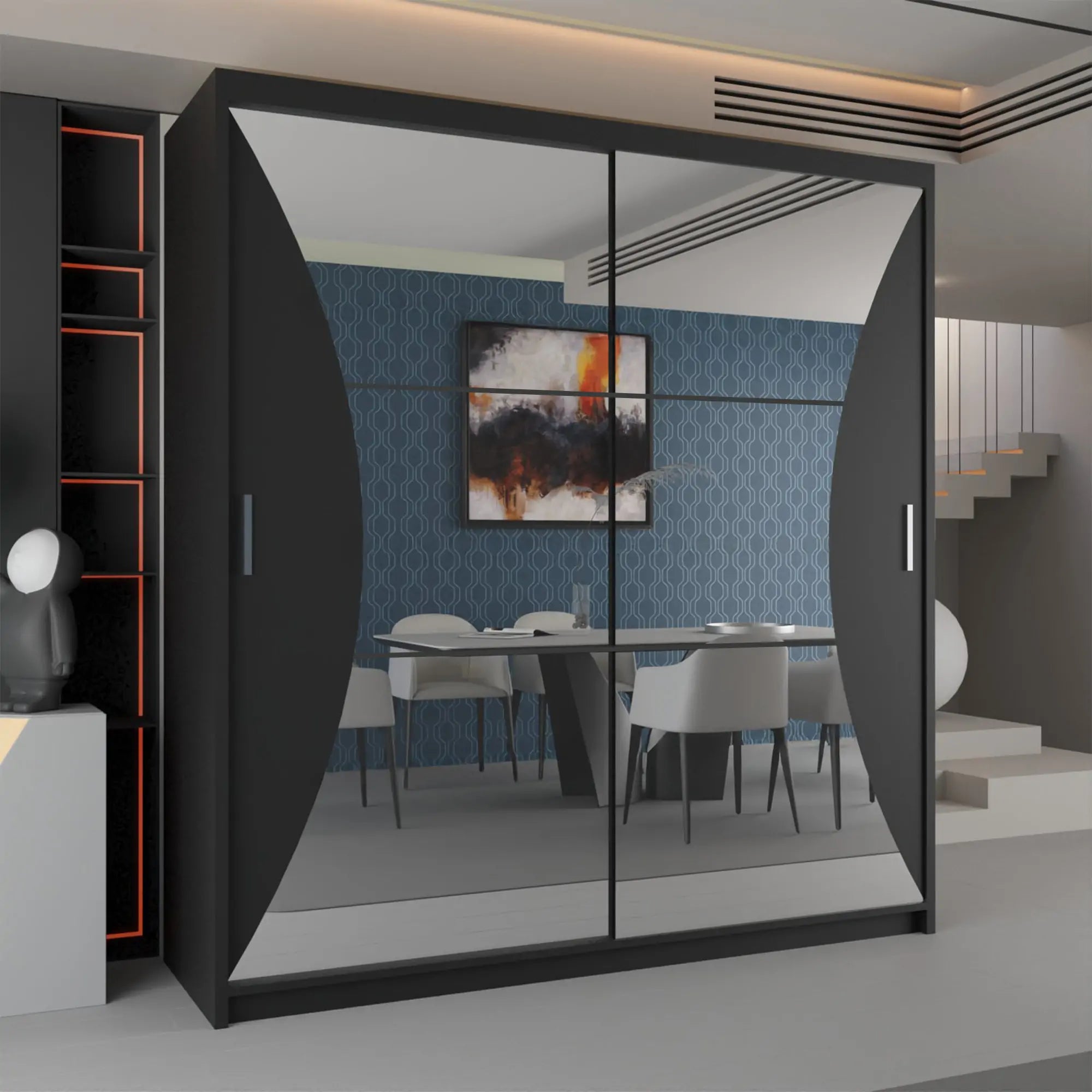 New California Sliding Door Wardrobe (DB)