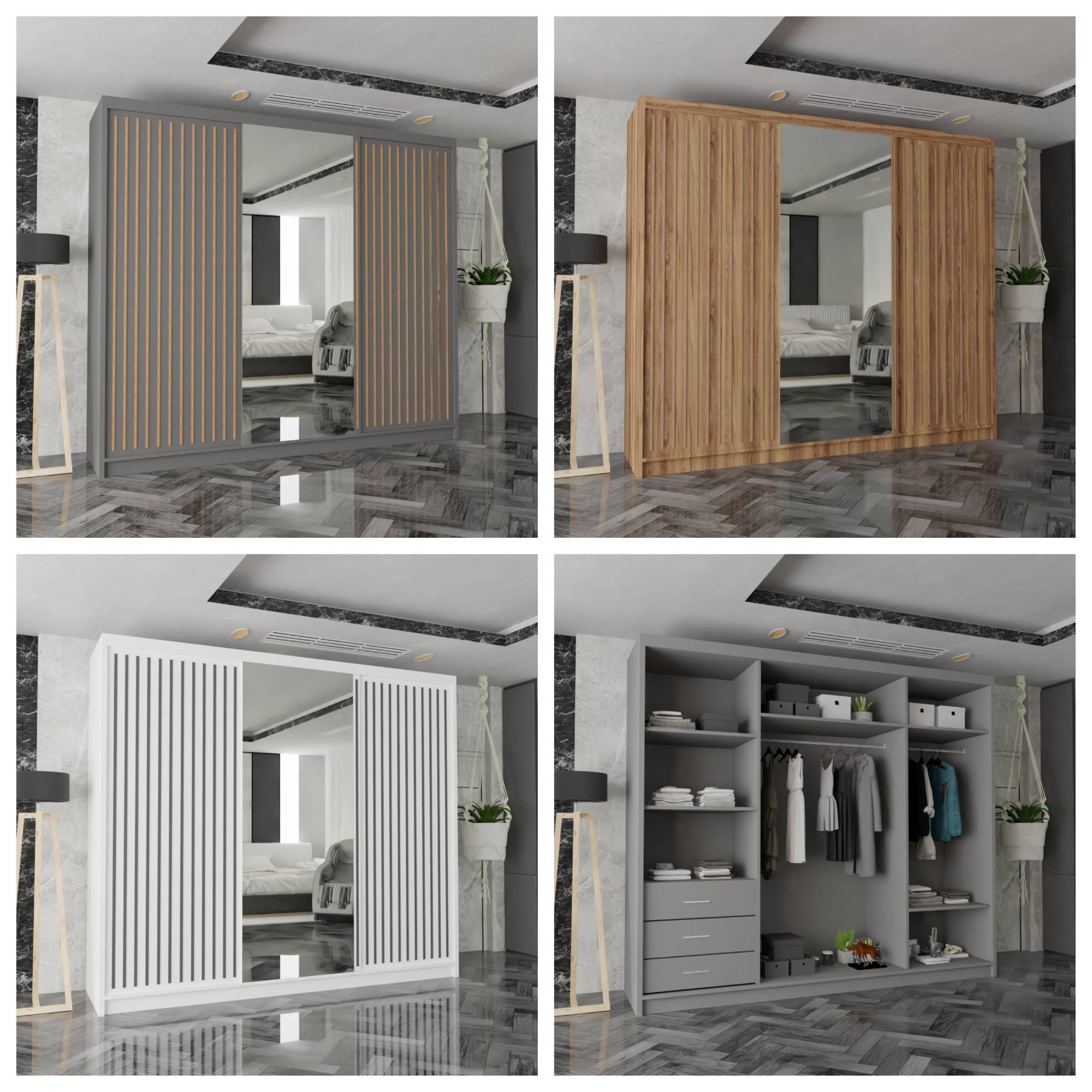 Royal Wardrobe Black, Grey and White