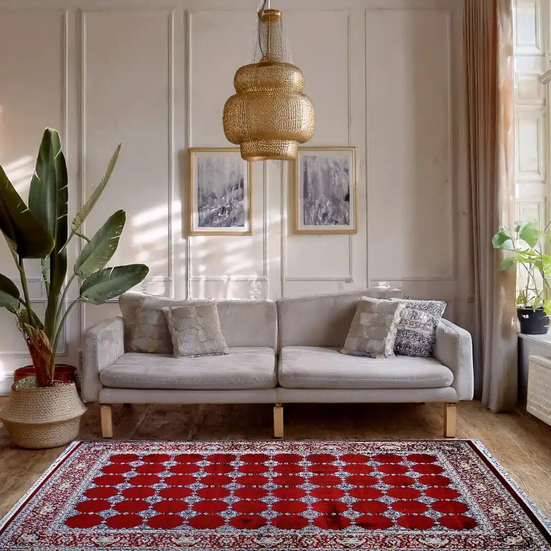 Bukhara Red Elegance Rug | A636A-E3333-RED/RED