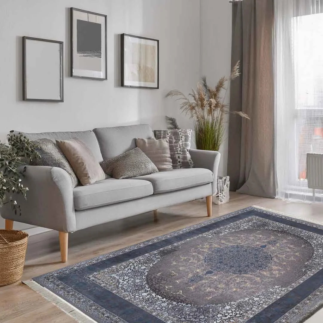 Emerald Abalon Blue Rug | E-123