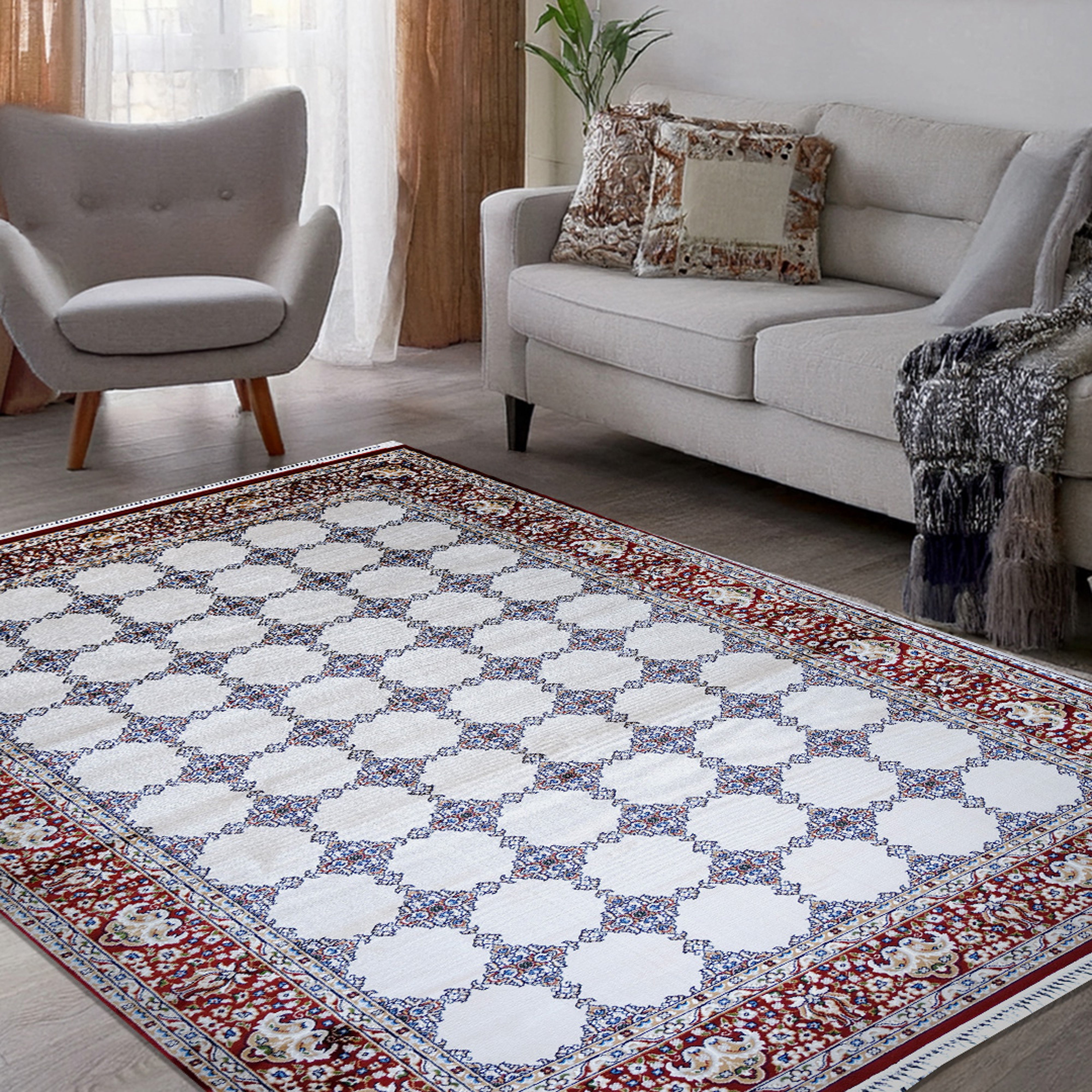 Bukhara Blue Beige Elegance Rug | A636B-E3318-BLUE/BEIGE