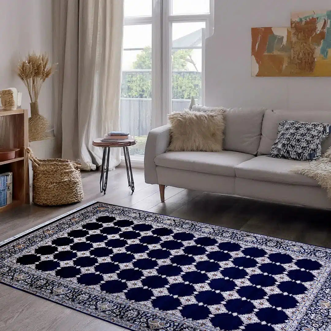 Bukhara Navy Elegance Rug | A636A-E3366-NAVY/NAVY