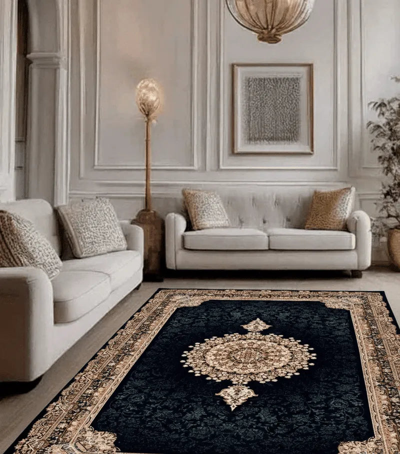 SAPPHIRE Classic Navy Medallion Rug | 8418D E3366 NAVY/NAVY