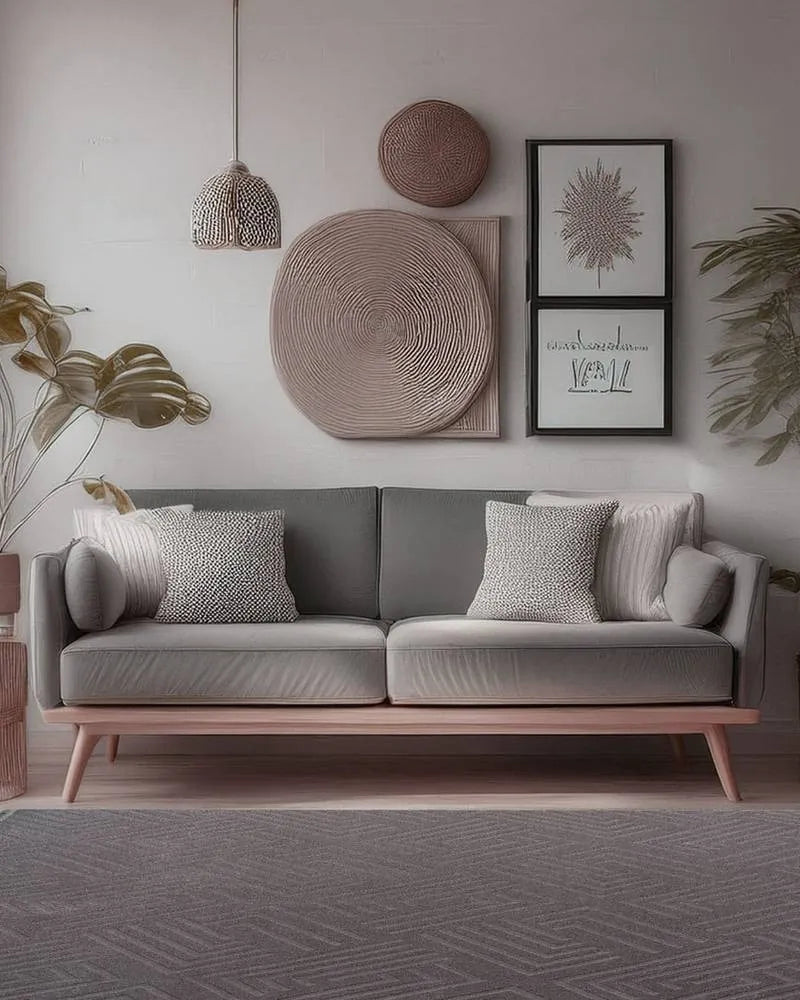 OPPO Washable Rug 1010 Grey – Modern Geometric, Soft & Non-Slip