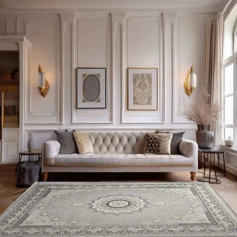 Emerald Delsa Light Grey Rug | E-128