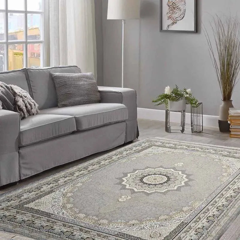Emerald Delsa Light Grey Rug | E-128