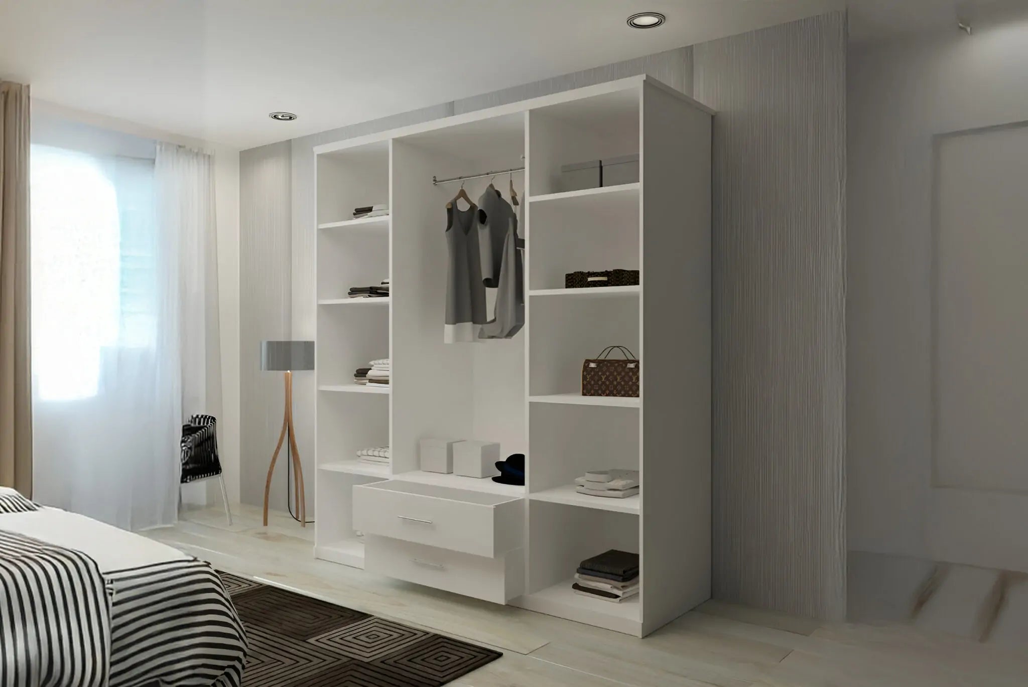 London New Hinged Door Wardrobe(WW)