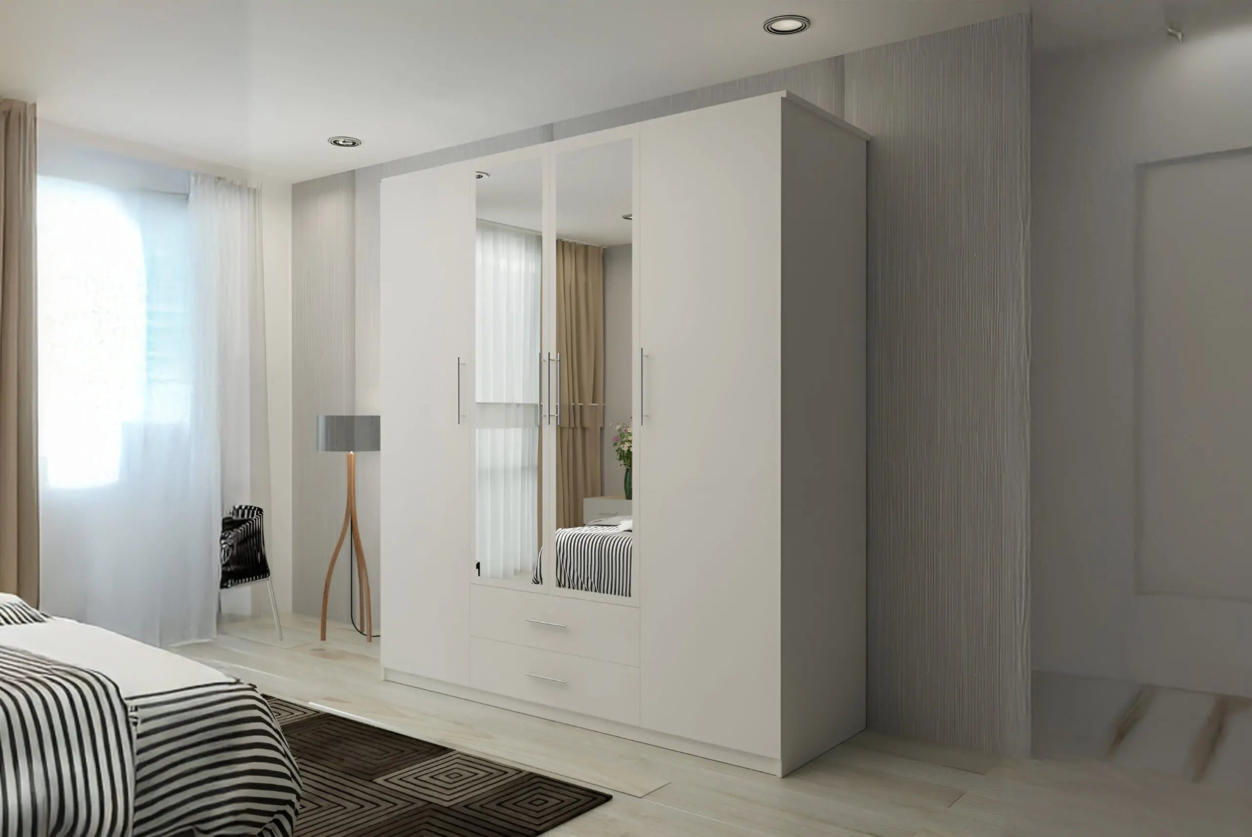 London New Hinged Door Wardrobe(WW)