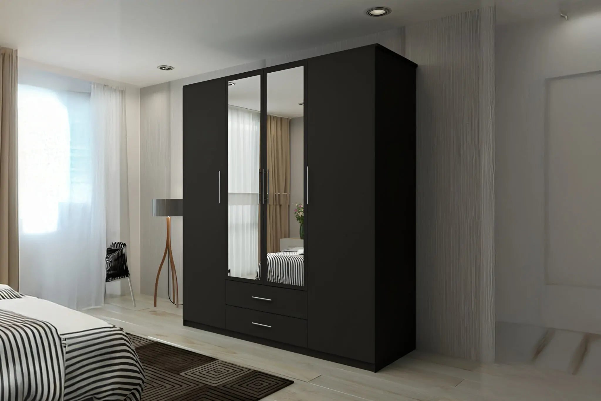 London New Hinged Door Wardrobe(WW)