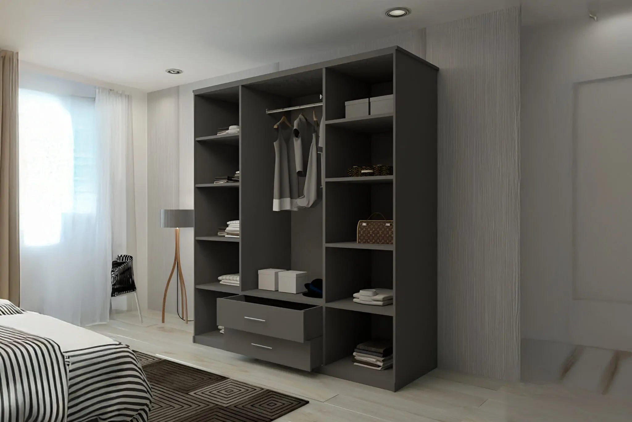 London New Hinged Door Wardrobe(WW)