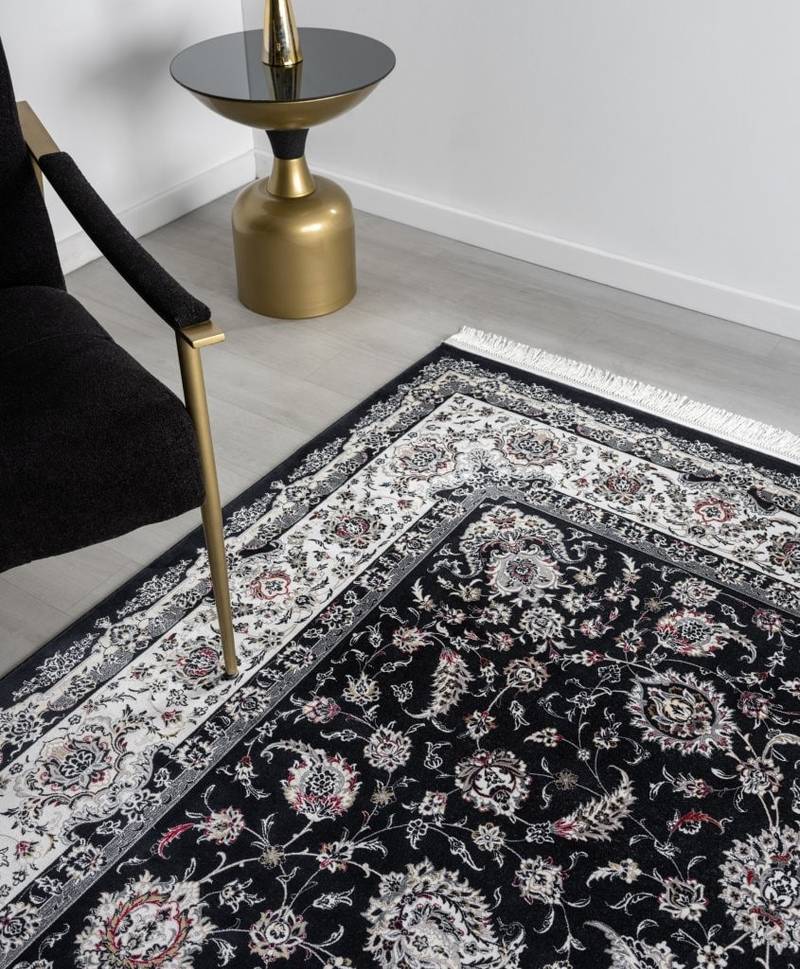 Minyatur Classic Persian Navy Traditional Rug