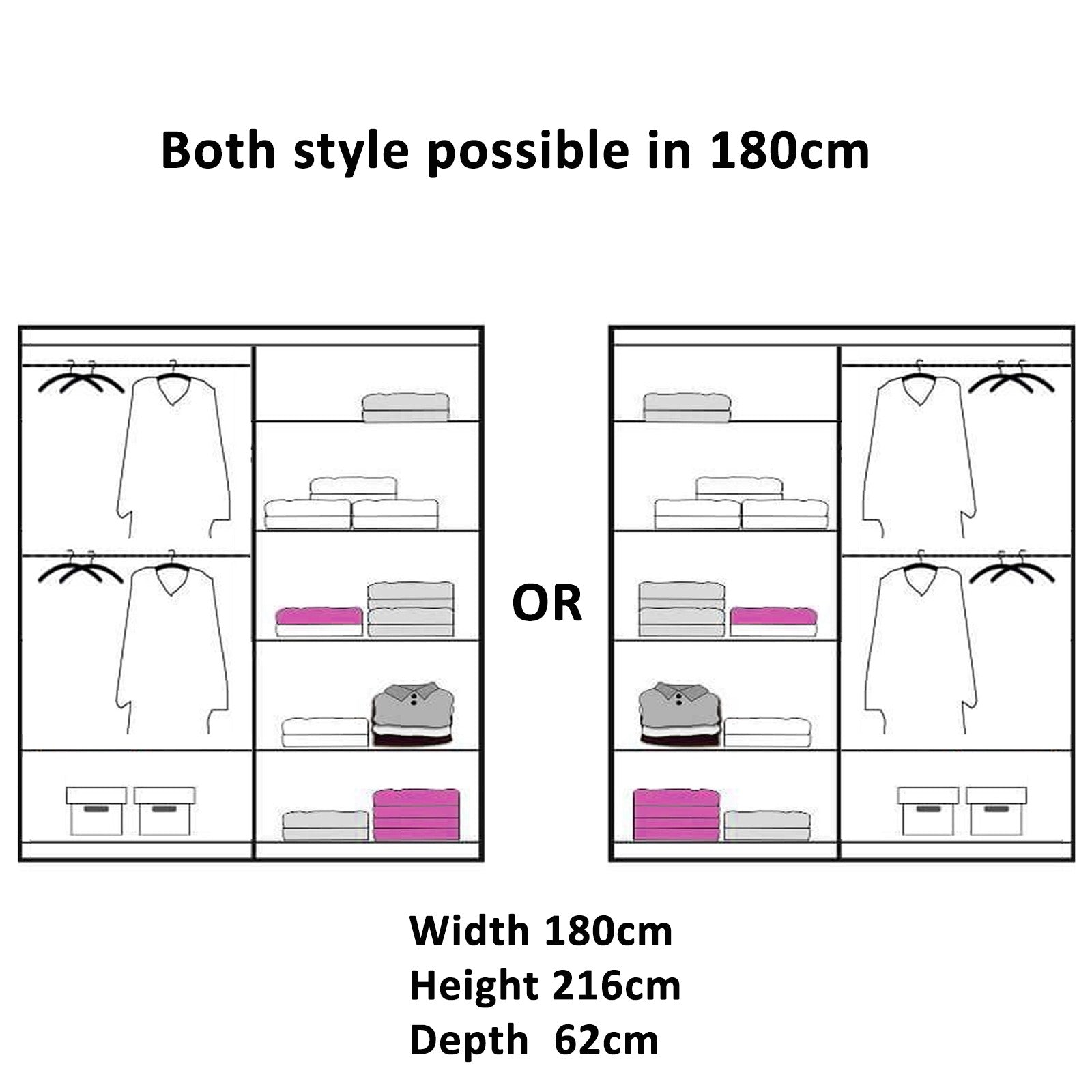 Houston Wenge Wardrobe