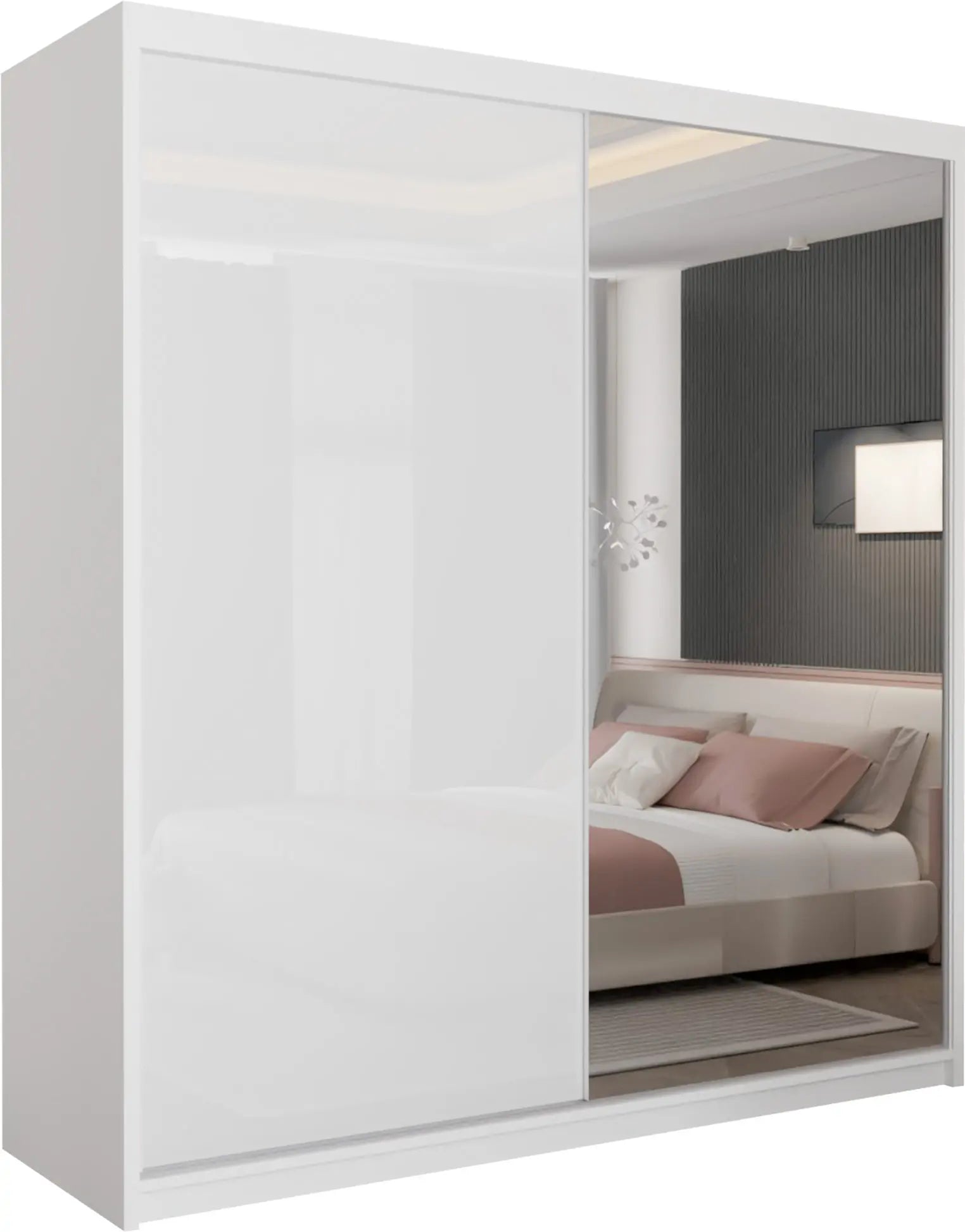 Vikas New High Gloss sliding door Wardrobe(DB)