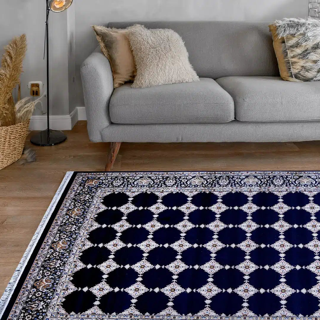 Bukhara Navy Elegance Rug | A636A-E3366-NAVY/NAVY